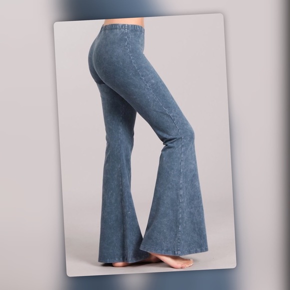 Soft Denim Cotton Blend Comfy Lounge Yoga Leggings - Picture 6 of 6